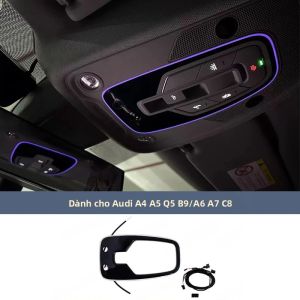 Đèn Đọc Sách LED 32 Màu OEM-Sync Dành Cho Audi A4/A5/Q5/B9/C8 2017-2025 Đèn Nội Thất Xe Hơi Đèn Trang Trí Trần Xe Đèn Viền RGB Tạo Không Khí