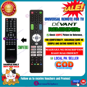 DEVANT LED TV Remote [**Mag Basa B4 Umorder**] Ready to use Universal TV Remote for DEVANT LED TV 32DL540 40DL540 40D52 32D52 DEVANT TV REMOTE DEVANT alluremarketplace2ND