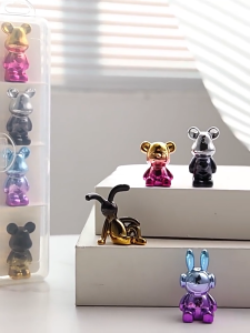 Ornament Pajangan Hiasan Aksesoris Meja Figure Rainbow Gold Silver Lucu Kecil Karakter Anak Mini Cantik Nordic Dekorasi