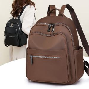 Fashionable Oxford Cloth Dual Shoulder Bag Womens Large Capacity Travel Backpack Summer Outdoor Leisure Style Backpack