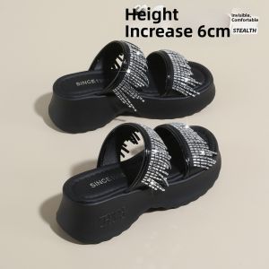 DINGMUYI | 2-Way Thick Soled Slipper 6CM