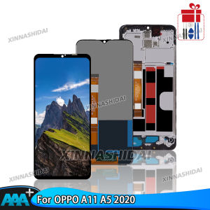 TFT Quality Display with Frame LCD For Oppo A11 A5 2020 Touch Screen Digitizer Assembly Repair Replacement Parts