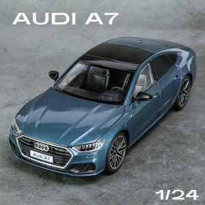 【RUM】1:24 Scale Audi A7 Alloy Car Model Light & Sound Effect Diecast Car Toys for Boys Birthday Gift Kids Toys Car Collection