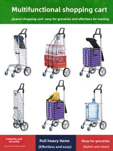 GIANXI | Foldable Lightweight Portable Shopping Cart