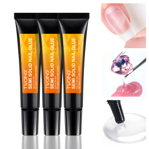 Bộ 3 Keo Dán Móng Tay Khô Nhanh Chất Kết Dính Siêu Chắc Bán Rắn Dành Cho Móng Tay Giả Và Đá Quý Không Thấm Nước Lâu Trôi Không Cần Chiếu Tia UV