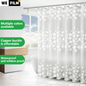 Rèm tắm PEVA chống nấm mốc chịu nấm mốc chống thấm nước chống vi khuẩn chống thấm nước cho vòi hoa sen tắm với móc rèm cửa phòng tắm