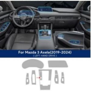 Car Interior TPU Protector Anti-scratch Film For Mazda 3 Axela BP 2023-2023 Auto Protective Transparent Anti-tear Stickers