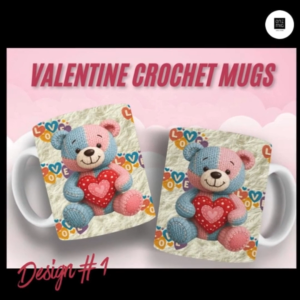 Valentine Crochet Mug with box (limited edition)
