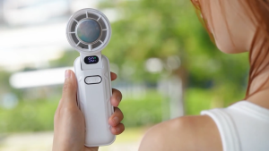 Ice Cooler Fan Foldable 3600mAh Portable High Speed Ice Cooling Fan USB Kipas