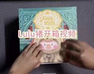 TOYZERO Canned Pig Lulu Pig Second Generation Retro Teddy Good Times Series Blind Box Trendy Toy Figure Ornament