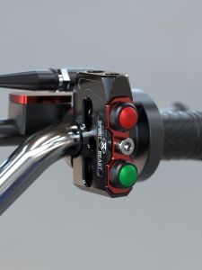 Đèn Tay Cầm Khóa Tự Động Hai Nút Cho Xe Máy Suzuki Đèn Trang Trí Đèn Tay Lái Điều Khiển Phổ Thông Đèn LED Chống Nước 3W