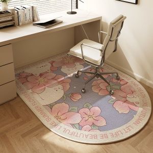 VIKAMA Châu Âu Hình Vòm Phòng Ngủ Thảm Học Tập Thảm PVC Chống Trơn Trượt Cho Bàn Trang Điểm Máy Tính Ghế Chân Đệm Nhà Trang Trí Trong Nhà