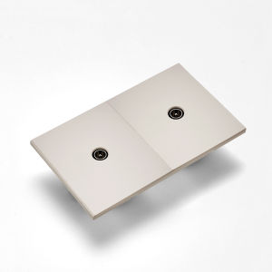 Skin Sensation 1 Socket TV Embedded Skin Feel Paint Power Sockets Integrated Panel DIY Combination Embedded Paint Wall Socket