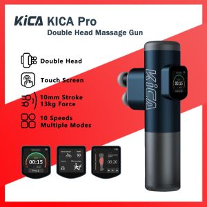 KICA Pro Double Head Percussion Massager Smart Body Massager for Muscle Pain Relief Fitness Professional Percussion Massager With Touch Screen
