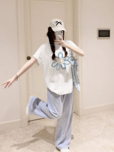 Relaxed Design T-Shirts Summer Korean Style