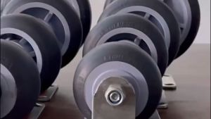 (3\" 100kg  4\" 130kg) Universal PP+TPR Caster Wheel Double Ball Bearing Smooth Rolling