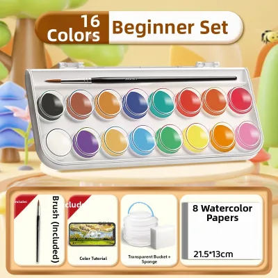 Marie’s | Non-toxic Children-friendly Washable Solid Watercolor Paint Set For Beginners