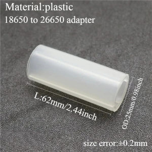 1PC Plastic Brass 18650 to 21700/20700 | 18650 to 26650 Battery Converter Sleeve Battery Adaptor Replacement Accessory