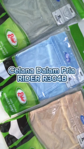 Paket 3 Pcs Celana Dalam Pria Rider R 304 B Polos Jumbo | Underwear Laki Laki Dewasa Adem Nyaman