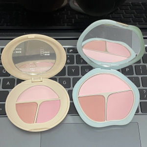Three-Color Cheek Palette Blush Contour Compact Powder Matte Finish Long-lasting Color Shaping Substitutes for Beauty Tools