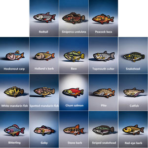 Lure Fishing Embroidered Velcro Patch — Suitable for Tactical Bags Backpacks Apparel and Hats For Fishing Enthusiasts