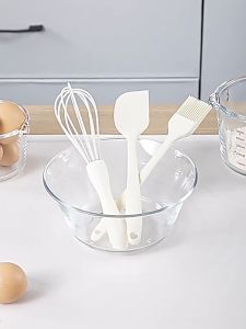 SUGA พร้อมส่ง ชุดเครื่องครัวซิลิโคน ไม้พาย ตะหลิว ที่คีบ ซิลิโคน อุปกรณ์ทำอาหาร ทนความร้อนสูง COD MITI170