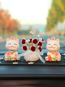 สุนัขจิ้งจอกหางวิ่งตกแต่งภายในรถยนต์ ของตกแต่งรถยนต์ใหม่ปี 2025 สุนัขจิ้งจอกหางวิ่งสุดน่ารักสำหรับผู้หญิง ของตกแต่งรถยนต์สุดน่ารัก