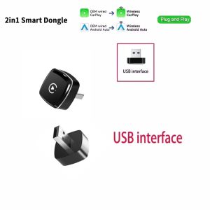 ANYFAR | Mini Wireless CarPlay Adapter TYPE C USB Wireless Android Auto AI Smart Box Intelligent Systems for Wired CarPlay Car
