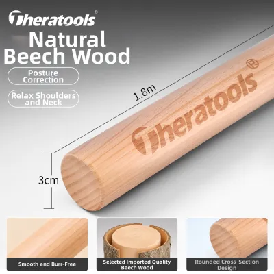 Theratools | Shoulder Opening Stretch Fitness Wooden Stick