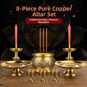 FUGUANGPUZHAO | Indoor Incense Burner Brass Round