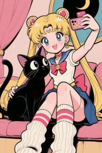 Bandai | 5D DIY Diamond Painting Kit Sailor Moon Anime Art Full Drill Rhinestone Mosaic Wall Decor Gift for Home