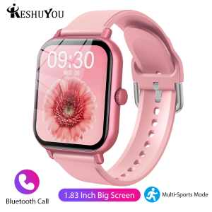 KESHUYOU 2025 New Smart Watch Men Bluetooth Call Fitness Tracker Heart Rate Smart Watch Men Women IOS Android