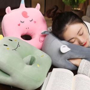 Nap Pillow Memory Foam low Rebound Face Down Desk Pillow Cushion for Office or Students Support Pillow