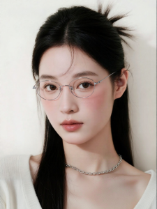 Age-Reducing Scholar Style Smart Look Titanium Leg Eyeglass Frame