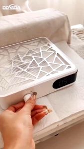 DOYADA Rechargeable Nail Dust Collector 50W Cordless Nail Vacuum Dust Extractor Low Noise For Home Salon