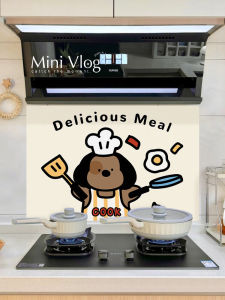 High-Temperature Resistant Kitchen Wall Stickers Self-Adhesive Waterproof Durable Sausage Dog Stickers for Wall Decoration