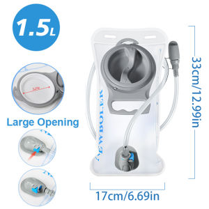 Water Bladder Hydration Backpack 1.5L 2L 3L Large Capacity PEVA Water Bag Reservoir For Run Cycling Hydration Water Storage Bag