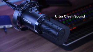 MAONO PD200X XLR/USB Podcast Dynamic Microphone Metal Mic with Software for Recording Streaming Gaming & Voice-OverTap-to-Mute Headphone Jack Gain Knob & Volume Control