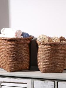 ที่รองถ้วยจิ๋วสไตล์ชนบท ที่ใส่กระดาษทิชซูมีซับใน ถังขยะ กล่องเก็บของ กล่องใส่ดอกไม้ ที่วางพู่ กล่องเก็บของสำหรับบ้าน