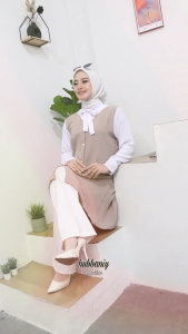 Baju Wanita Termurah BalQis Tunik Bahan Crinkle