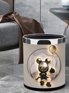 Modern Luxury Home ใช้ถังขยะขนาดใหญ่ความจุห้องน้ําห้องครัวเปิดกระบอก < Ne1> สไตล์ห้องนั่งเล่นถังขยะ