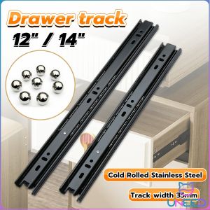 Need Drawer Slide Three-stage Guide 12in 14in Drawer Roller