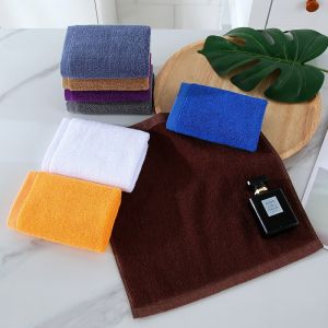 ผ้าขนหนูสี่เหลี่ยมผ้าฝ้ายแท้ผ้าขนหนูขนาดเล็กสำหรับล้างหน้าผ้าซับน้ำลายนุ่มสี่เหลี่ยมผ้าฝ้ายแท้ผ้าเช็ดหน้าเล็กสำหรับเด็กผ้าเช็ดสีเหลืองสีฟ้า