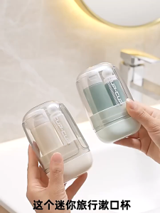 Toothbrush Travel Kit Portable Toothbrush with Case Compact for Travel Business Trip Daily Use Set Peralatan Travel