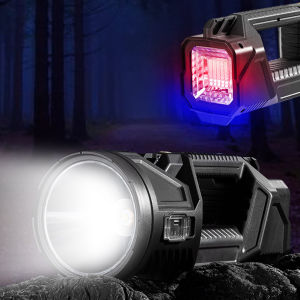 Super Bright Flashlight Rechargeable USB Portable Light Searchlight Work Light Handheld Flashlight Camping torch light powerful rechargeable Spotlights Flashlight 100000 lumens Waterproof flashlights heavy duty emergency light solar flashlight lampu suluh