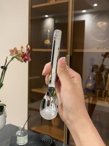 Thìa Trẻ Em Bằng Thép Không Gỉ Dày 18-10 304 Thìa Ăn Súp Cơm Cháo Trà Thìa Thìa Ăn Sáng Thìa Ăn Trưa Thìa Ăn Tối Thìa Ăn Tối