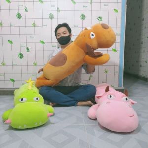 GẤU BÔNG BÒ HỒNG LƯNG TIM THÚ BÔNG BÒ LƯNG TIM VẢI MINISO CAO CẤP 100% GÒN AN TOÀN CHO BÉ
