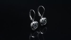 Aquamarineธรรมชาติผู้หญิงคลิปวางต่างหูระย้าจริงของแข็ง 925 สเตอร์ลิง