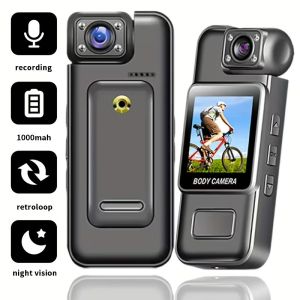  Digital Camera Video Mini Portable Handheld Law Enforcement Ultra HD 4K Wifi Recorder 180° Rotatable Lens Outdoor Sports Came