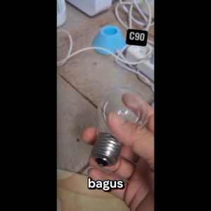 C90 100% ORIGINAL Lampu PIJAR BEBAS RADIASI SEHAT FILAMENT Bohlam E27 5W UV FITING FITTING super Hyper  Lebih Terang 5 WATT HEMAT ENERGI KESEHATAN KUNING CLEAR 220V 50 ENERGY LISTRIK POWER SETRUM SALKAR SAKELAR 60Hz Penghangat Anak Ayam PEMANAS JAGA SUHU